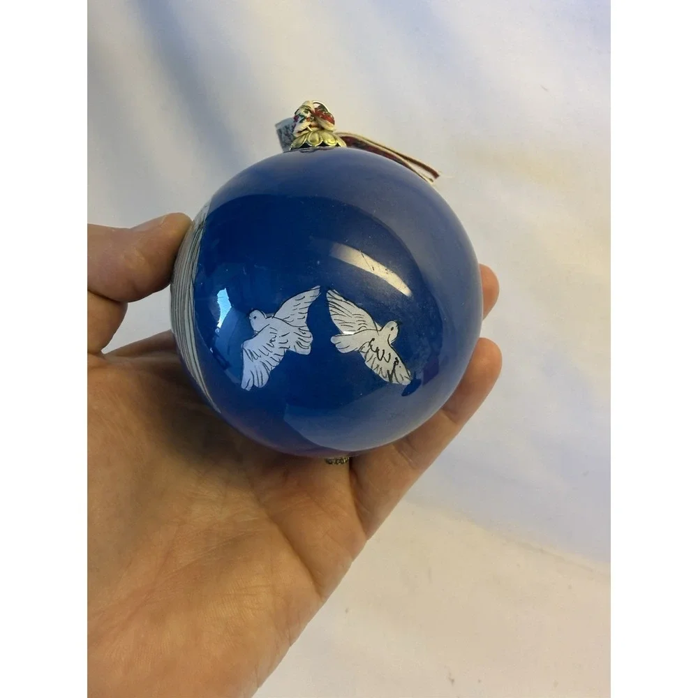 Pier 1 Li Bien Christmas Angel Ornament Glass 2013 Boxed